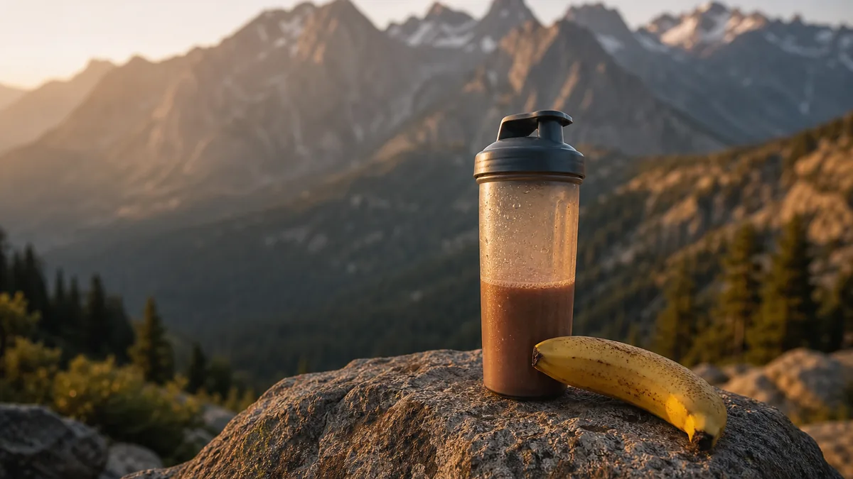 Boisson de récupération du commerce ou shaker maison lait-banane : on a comparé